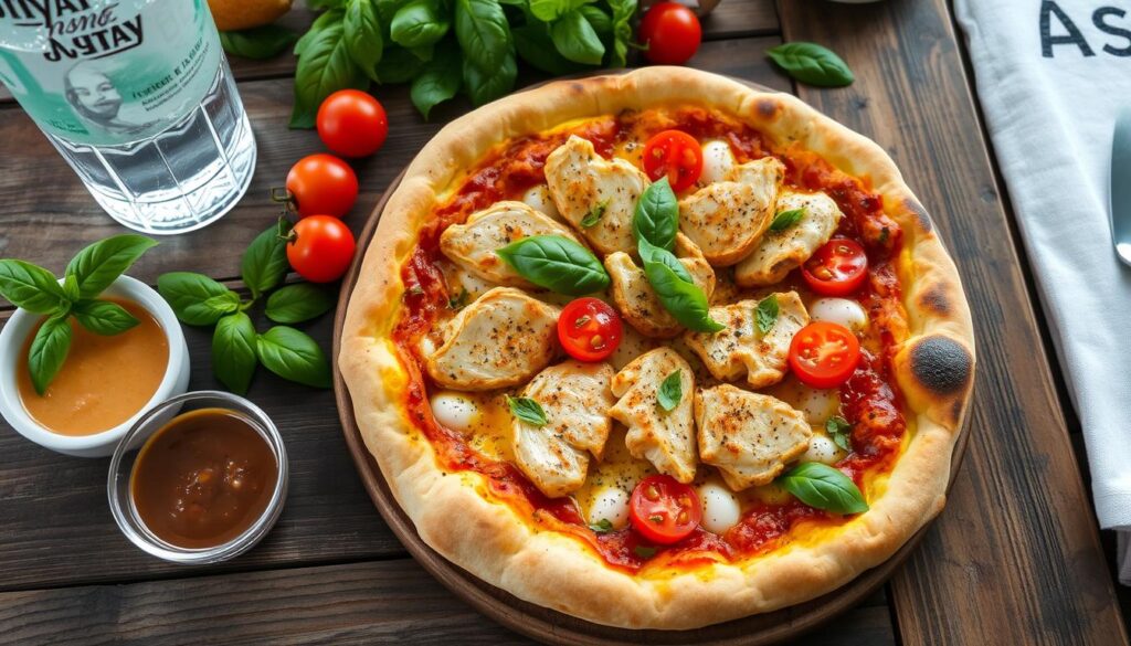 chicken pizza serving suggestions