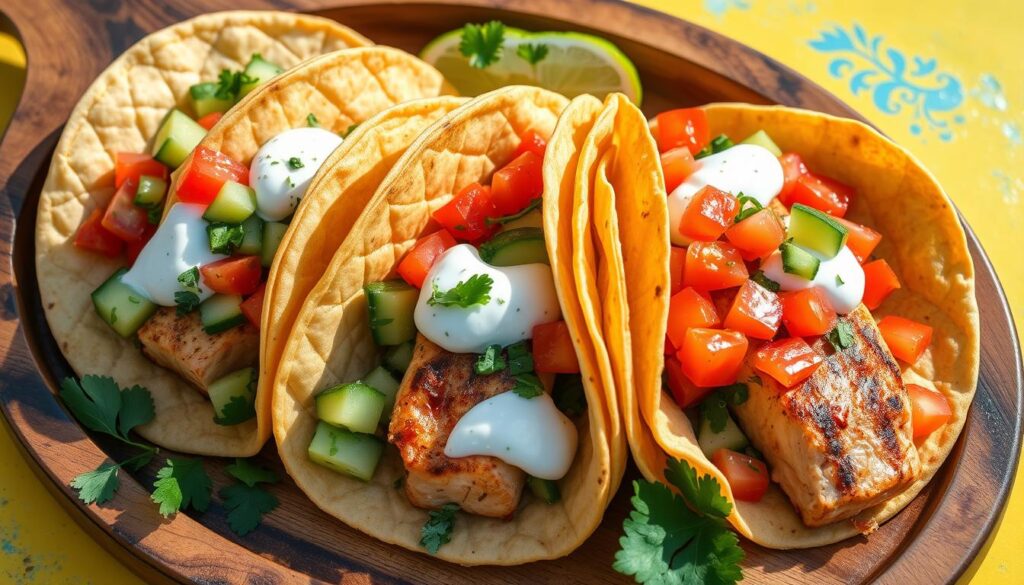 salmon tacos