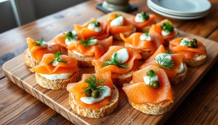 smoked salmon canapes recipe