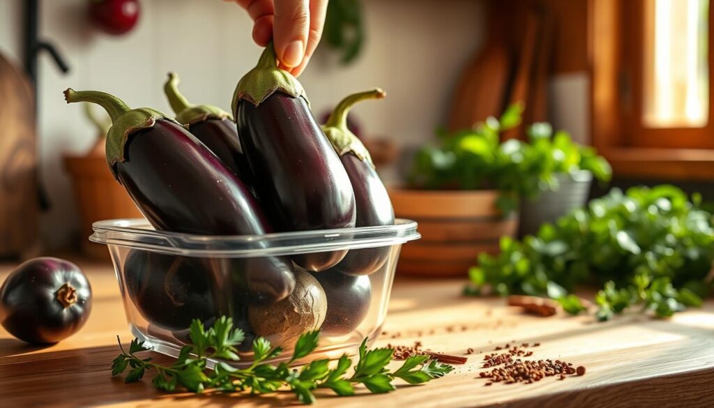 storing eggplant